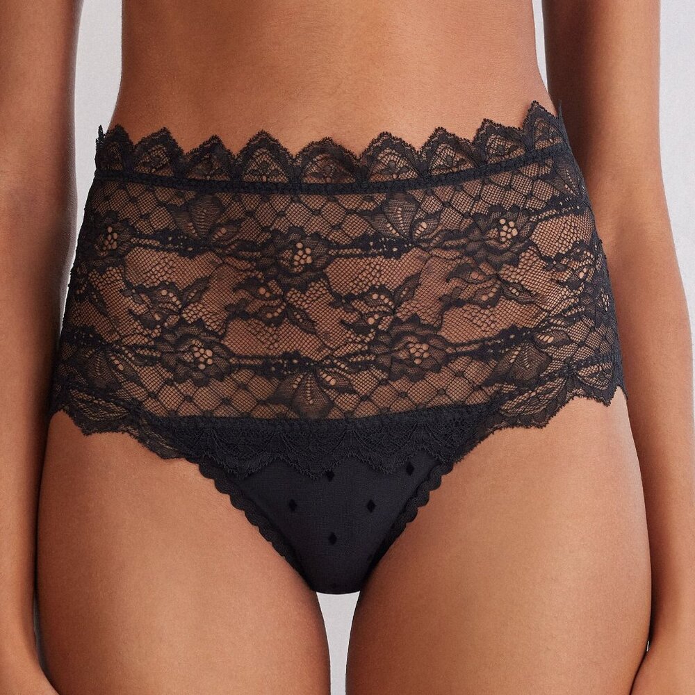 Winter of Love High Waist Hipster in Black